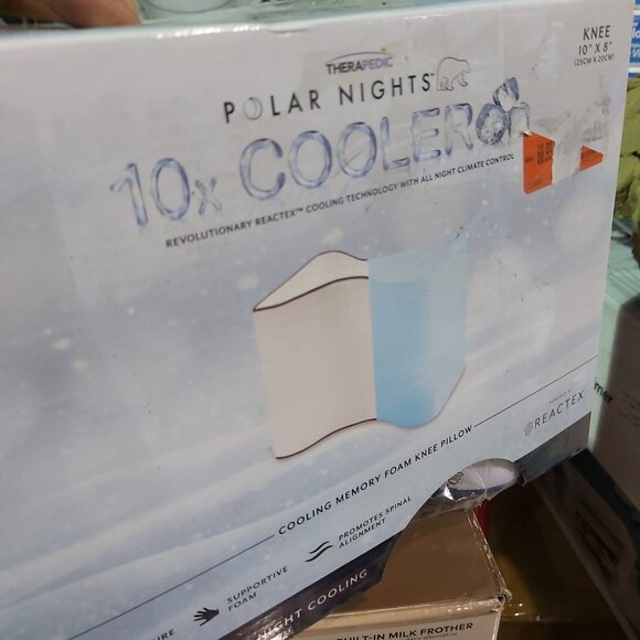 Therapedic Polar Nights Cooling Memory Foam Knee Pillow - Picture 11 of 12